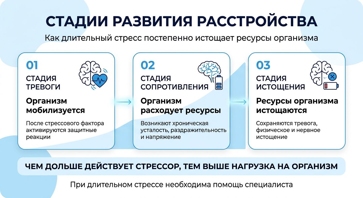 Лечение стресса в Гурьевске инфографика